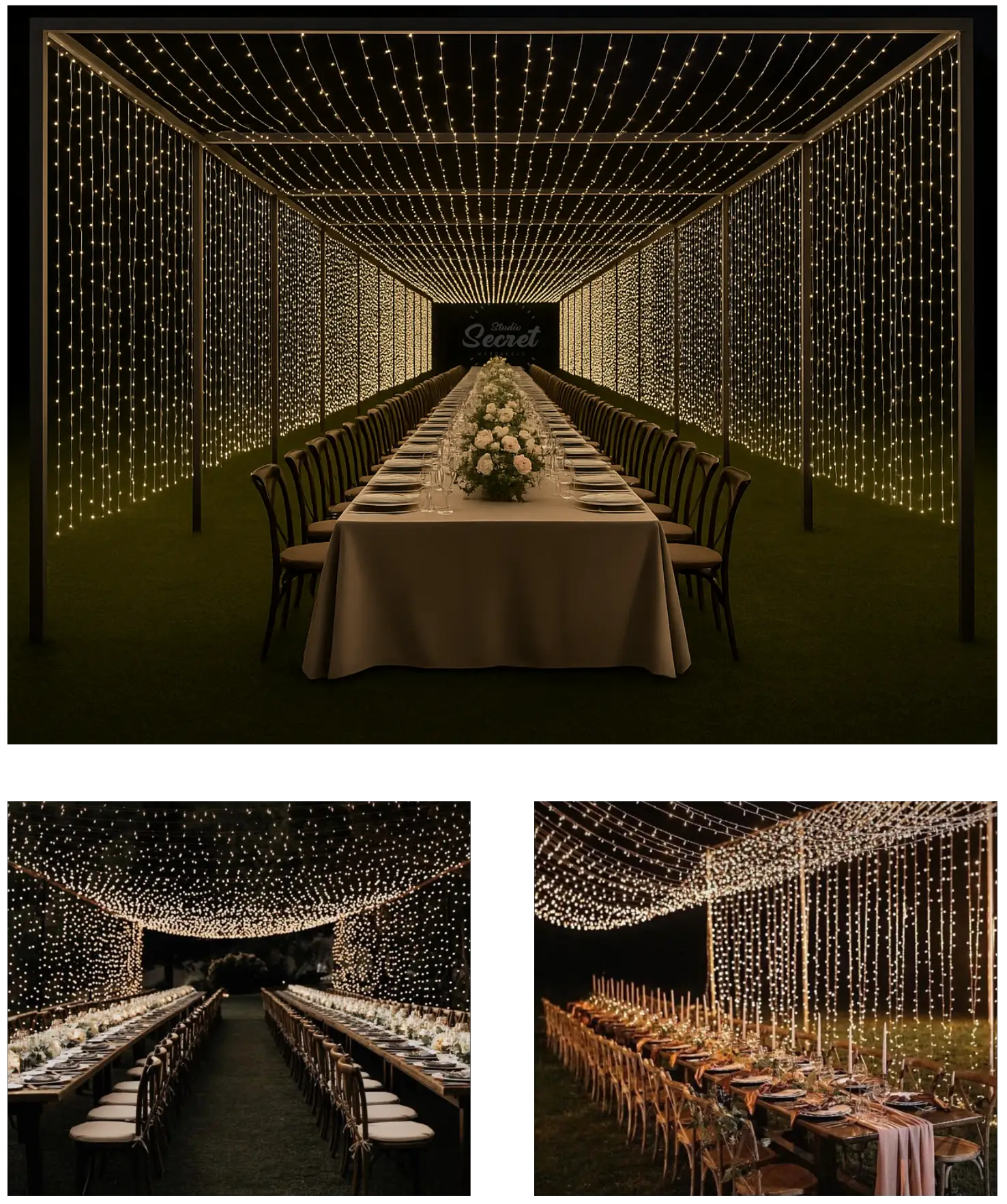 Location Tunnel LED guirlande pour mariage